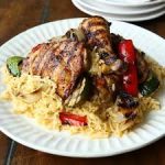 Chicken Grill With Vegetable Over Rice